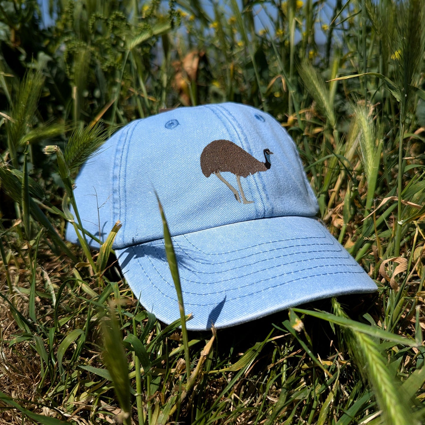Emu Embroidered Kids Baseball Cap (Ages 5 and Up)