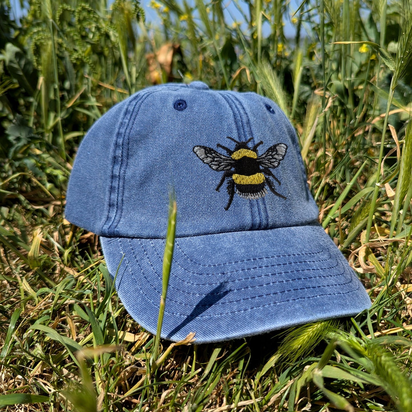 Bumblebee Embroidered Kids Baseball Cap (Ages 5 and Up)