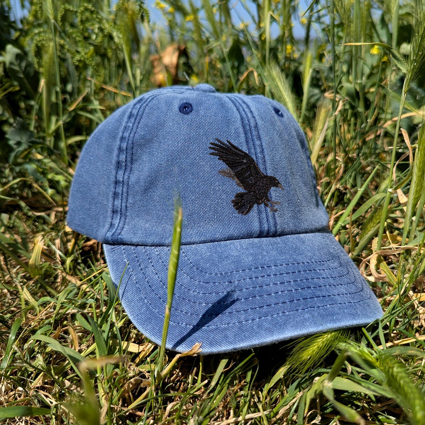 Raven Embroidered Kids Baseball Cap (Ages 5 and Up)