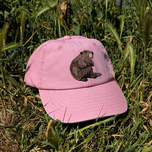 Beaver Embroidered Kids Baseball Cap