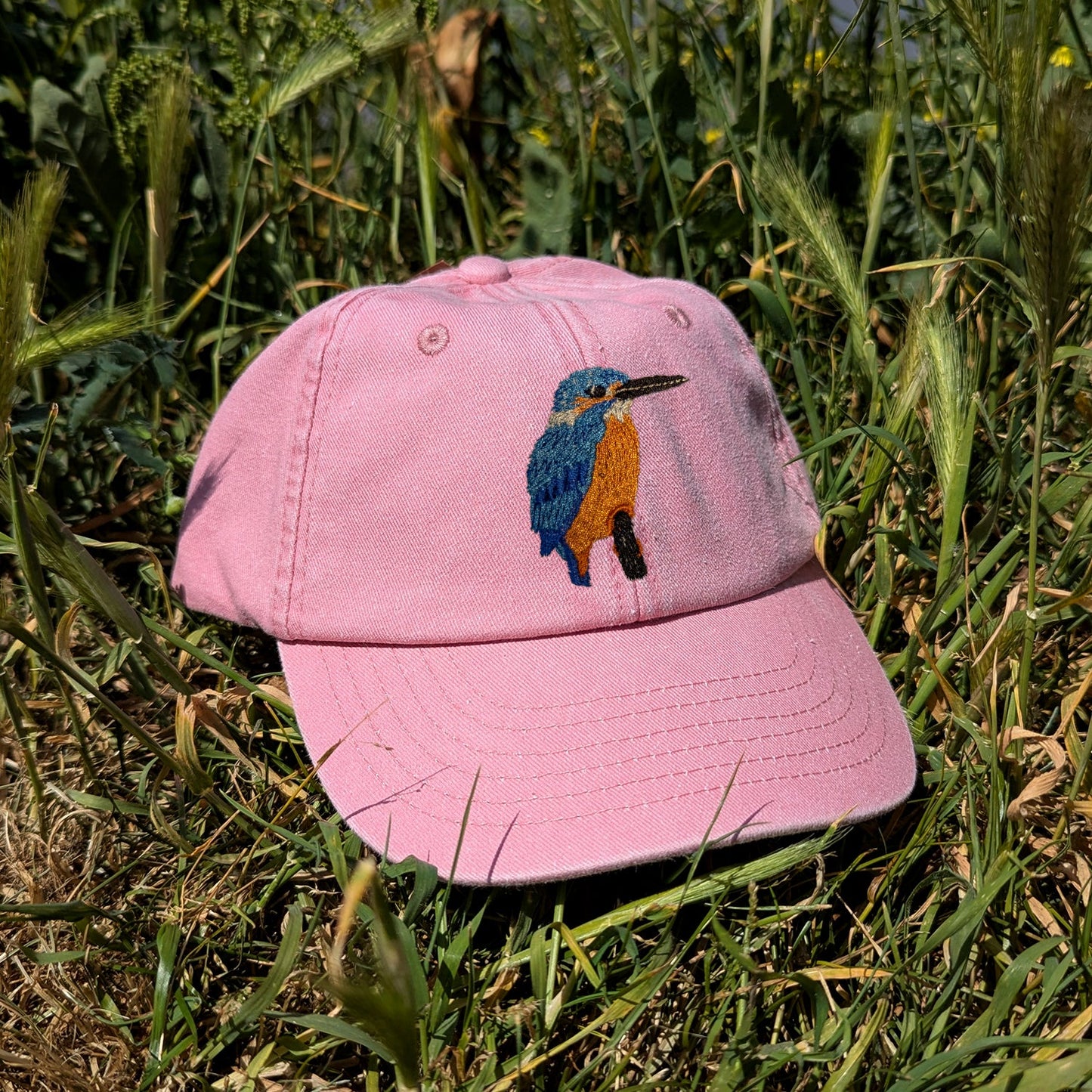 Kingfisher Embroidered Kids Baseball Cap