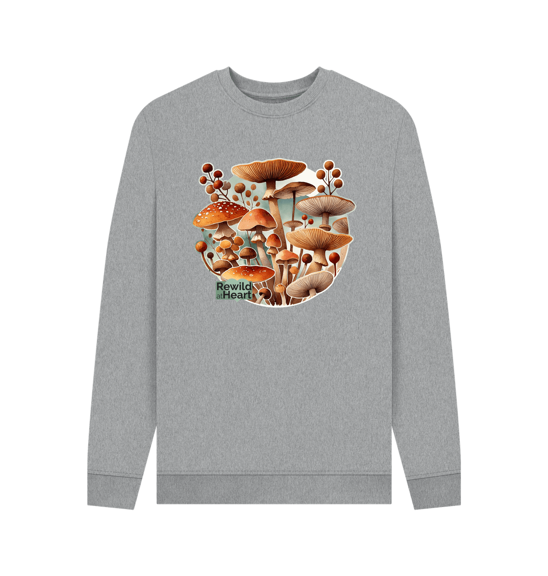 Light Heather Printed Sweater Front