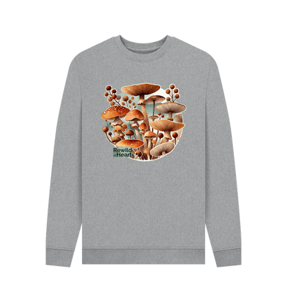 Light Heather Printed Sweater Front