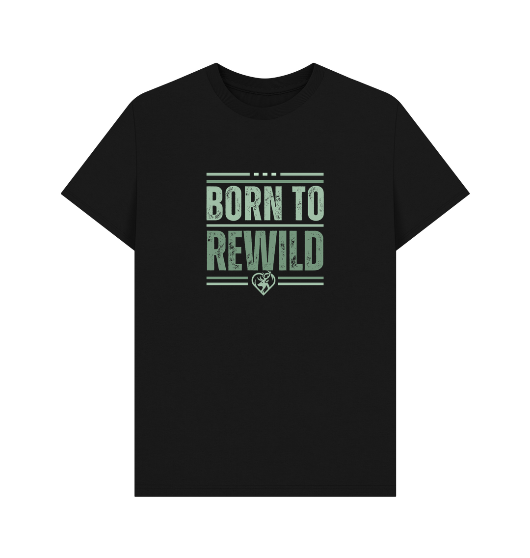 Black Born to Rewild Men's Classic T-Shirt