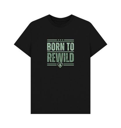 Black Born to Rewild Men's Classic T-Shirt