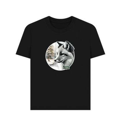 Black Silent Arctic Fox Women's Classic T-Shirt