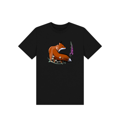 Black Printed Kids T-Shirt Front