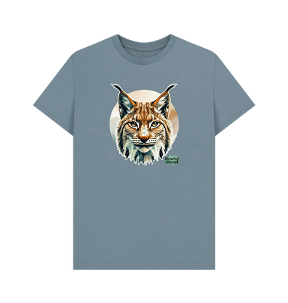 Stone Blue Primal Lynx Men's T-Shirt