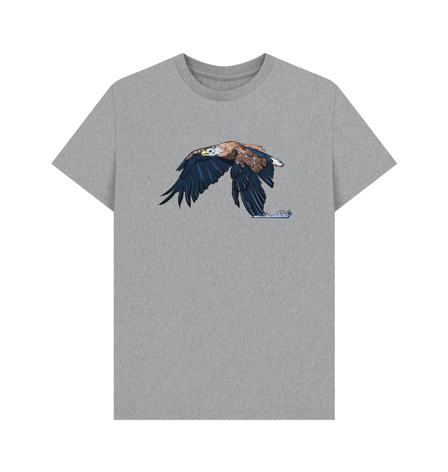 Athletic Grey Printed T-shirt Front