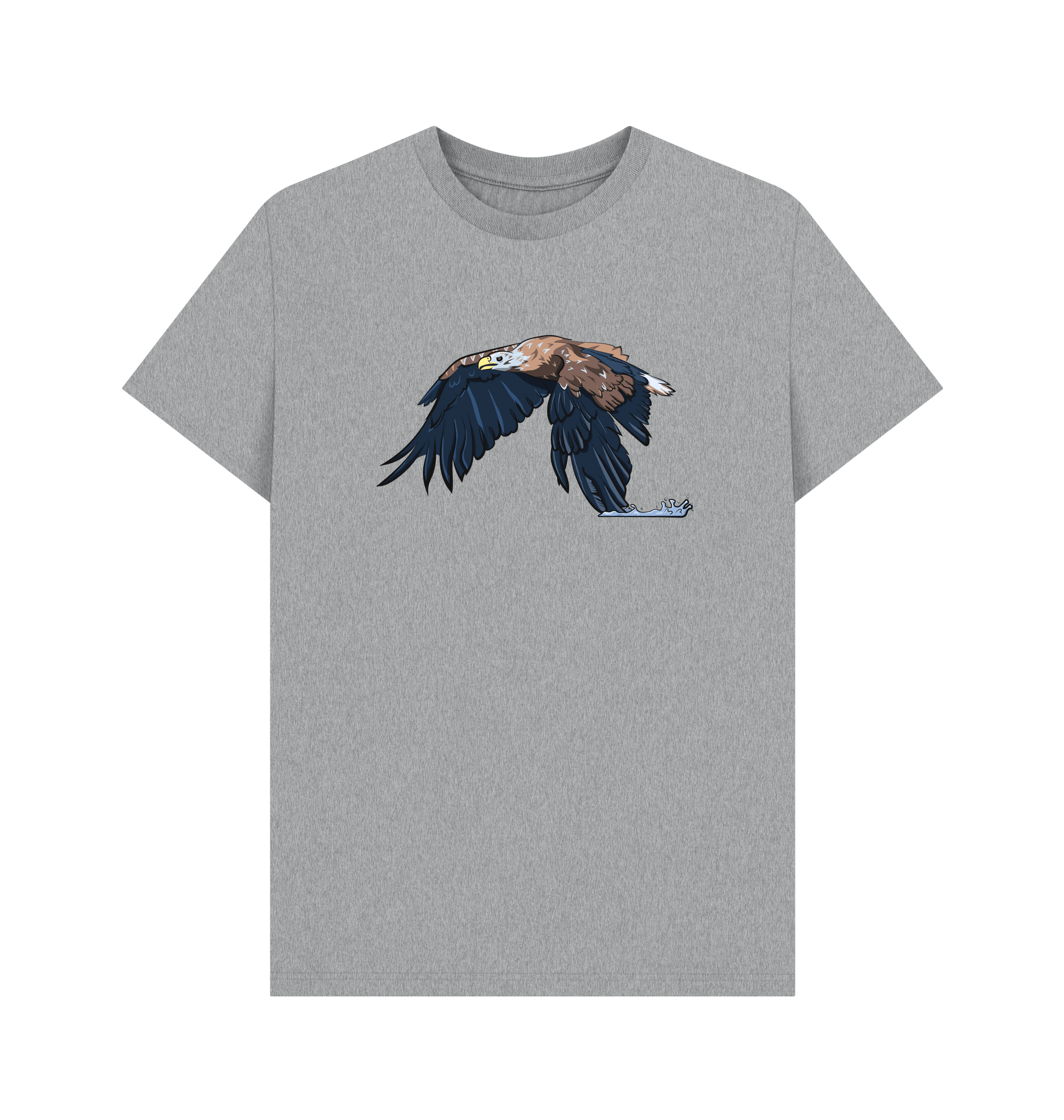 Athletic Grey Printed T-shirt Front