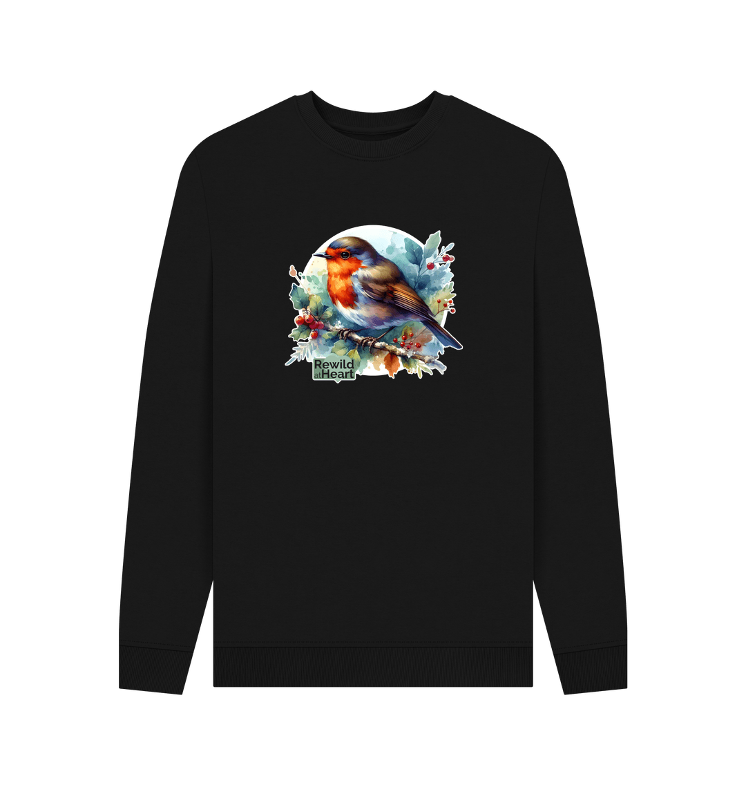 Black Robin Redbreast Men's Sweater