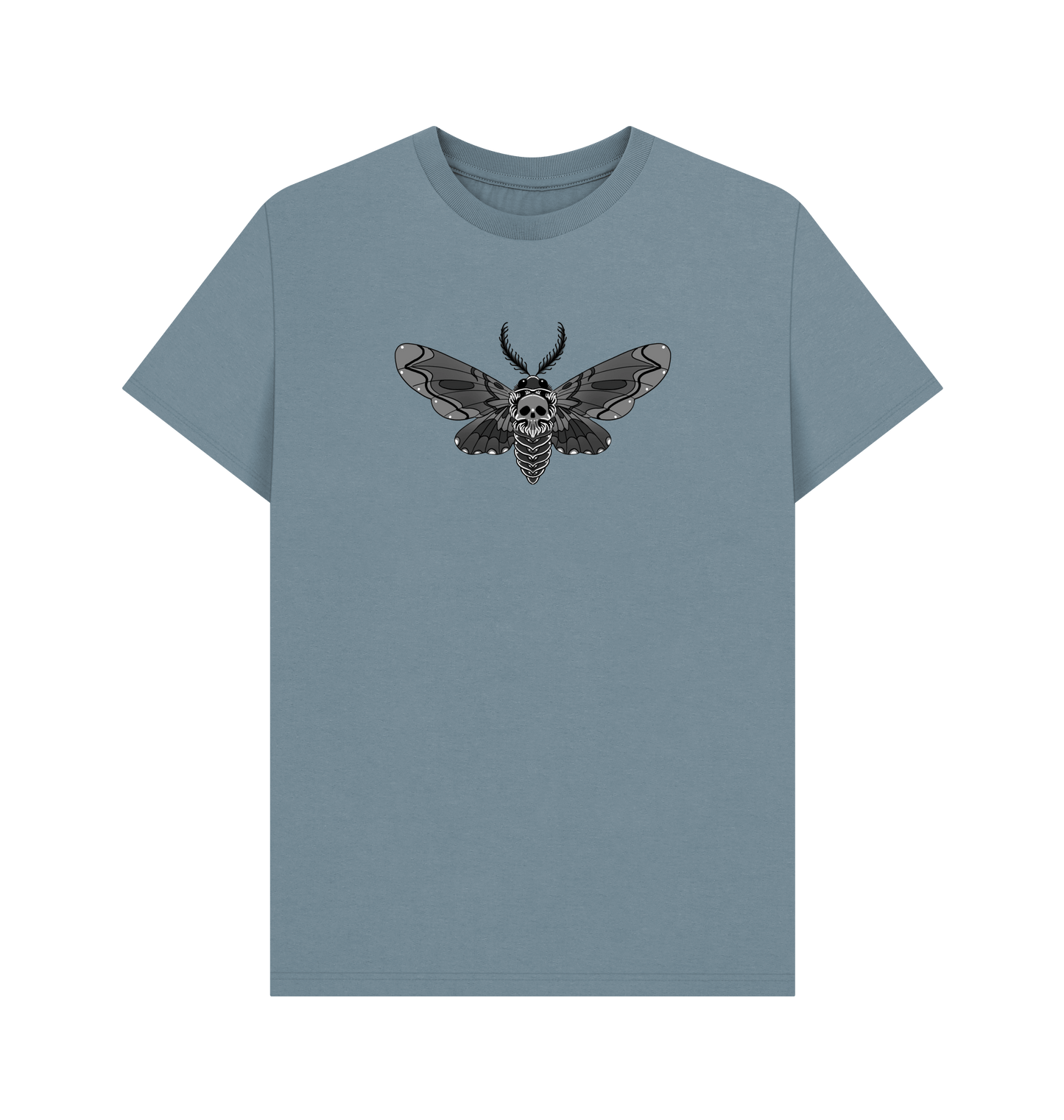 Stone Blue Printed T-shirt Front