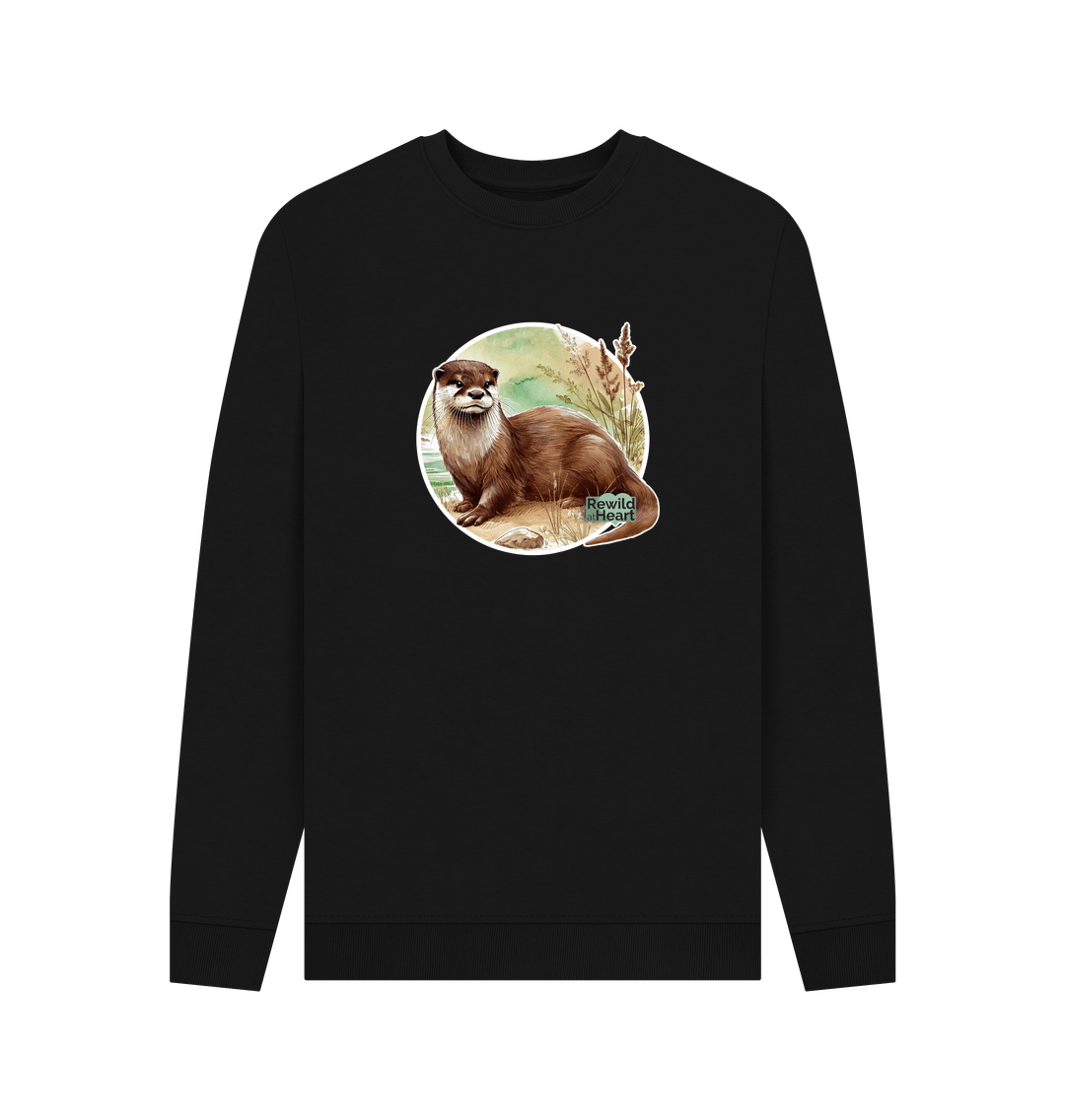 Black Riverside Otter Men's Sweater