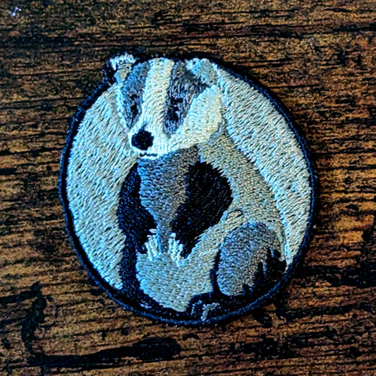 Badger Embroidered Iron-On Patch