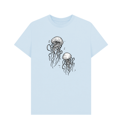 Sky Blue Printed T-shirt Front