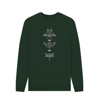 Evergreen Moonlit Insect Trio Men's Sweater