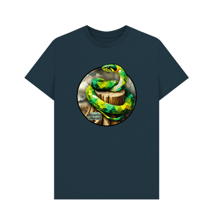 Denim Blue Grass Snake Marsh Men's T-Shirt