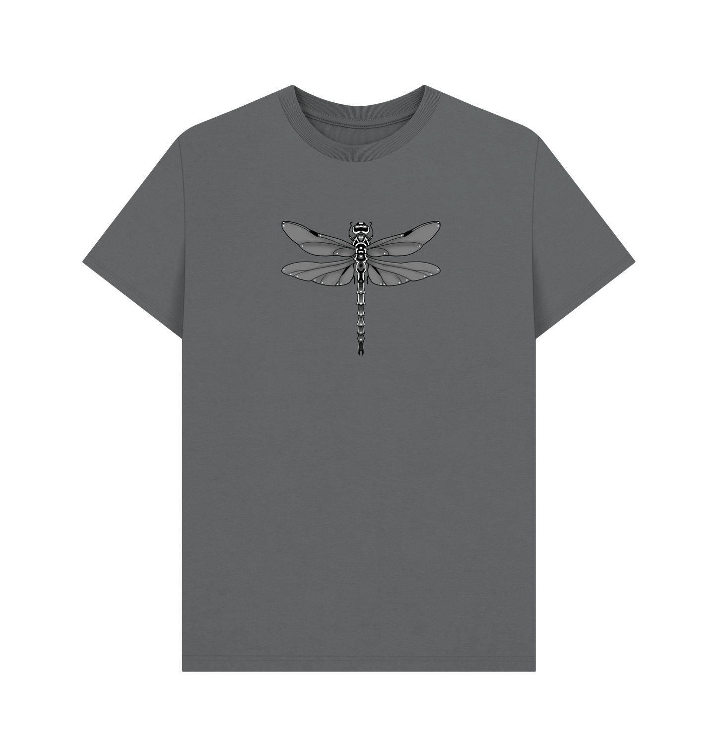 Slate Grey Printed T-shirt Front