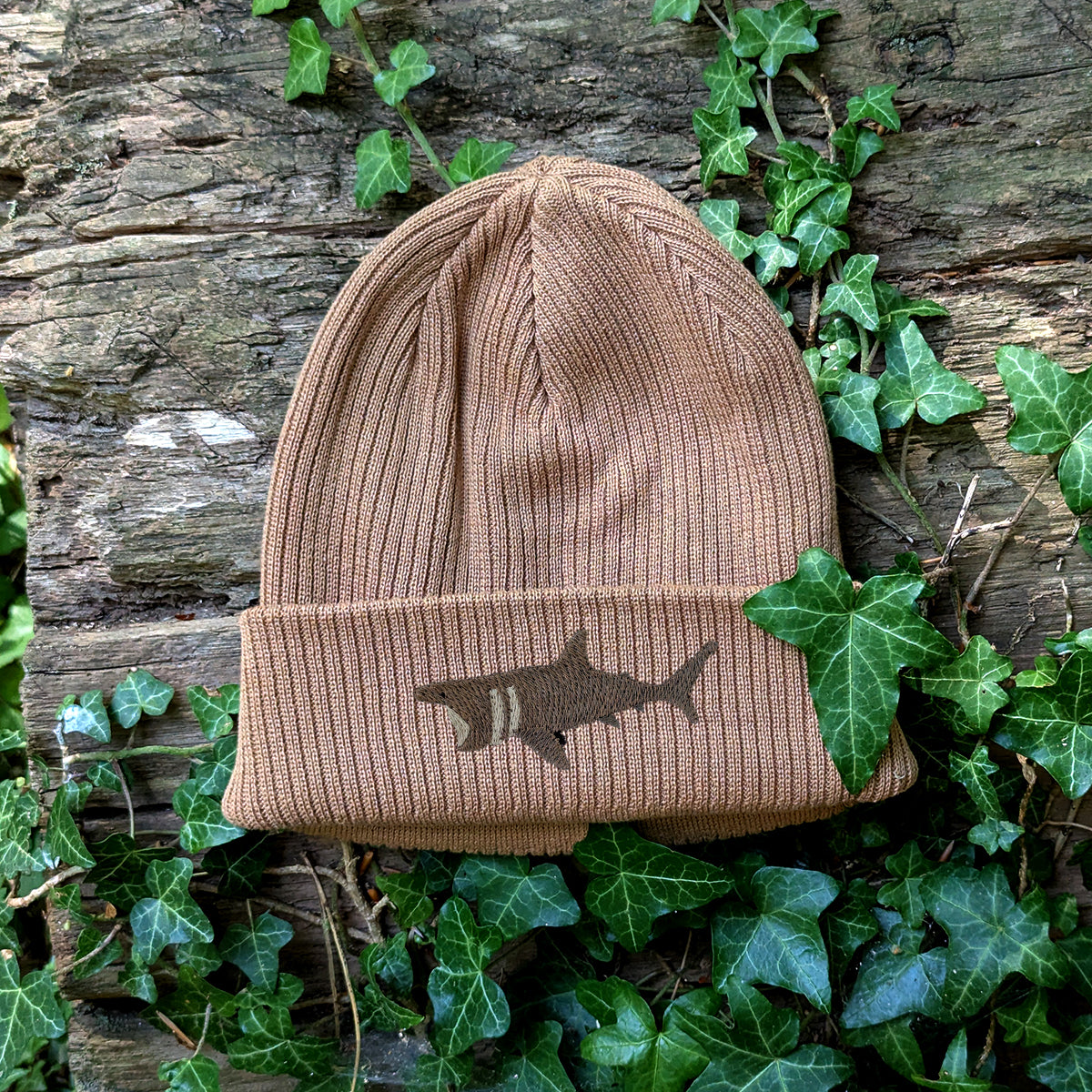 Basking Shark Embroidered Beanie