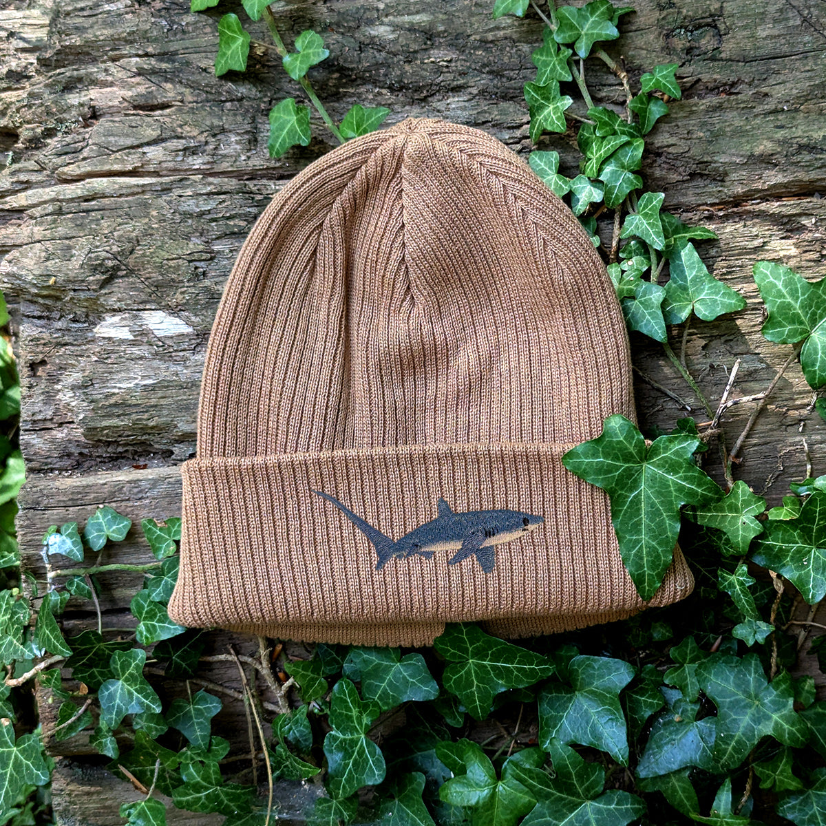 Thresher Shark Embroidered Beanie
