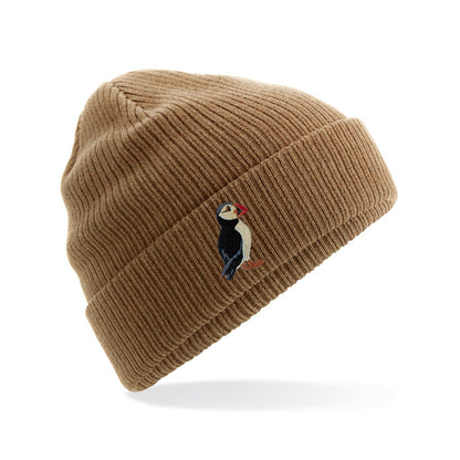 Puffin Embroidered Beanie