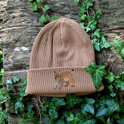 Lynx Embroidered Beanie