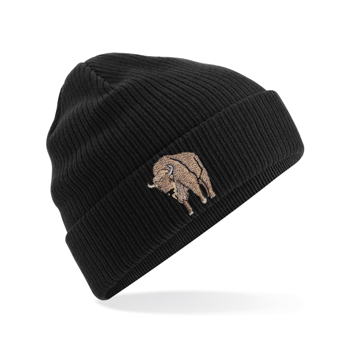 Bison Embroidered Beanie