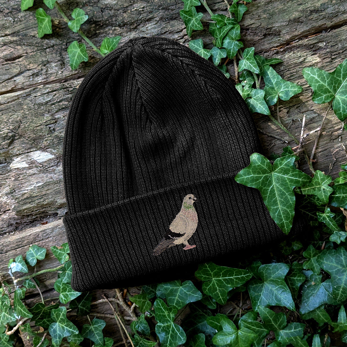 Pigeon Embroidered Beanie