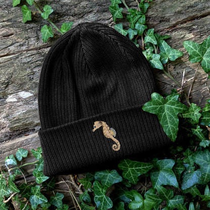 Seahorse Embroidered Beanie