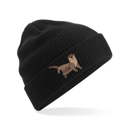 Otter Embroidered Beanie