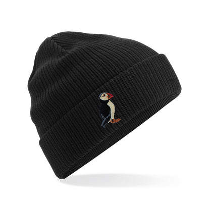 Puffin Embroidered Beanie
