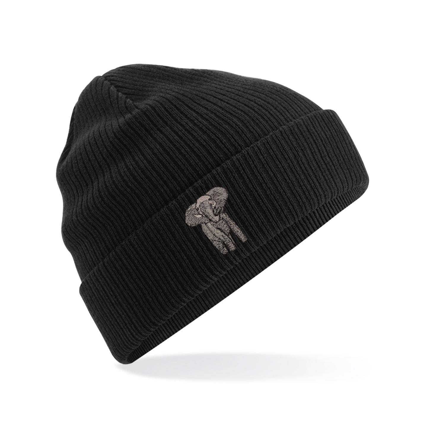Elephant Embroidered Beanie