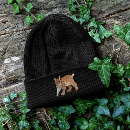 Lynx Embroidered Beanie