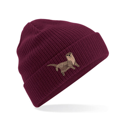 Otter Embroidered Beanie
