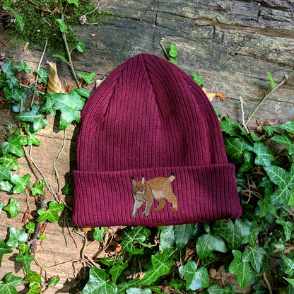 Lynx Embroidered Beanie