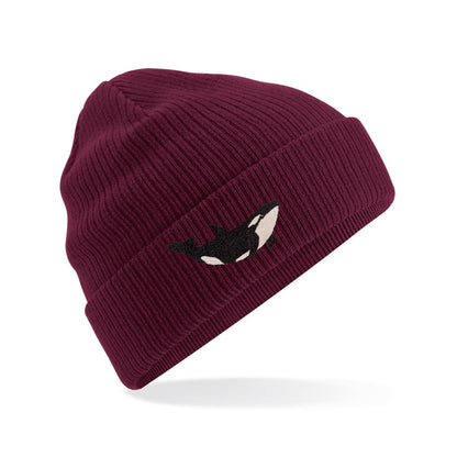 Orca Embroidered Beanie