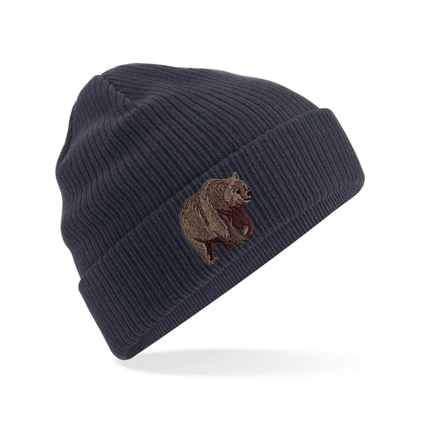 Bear Embroidered Beanie