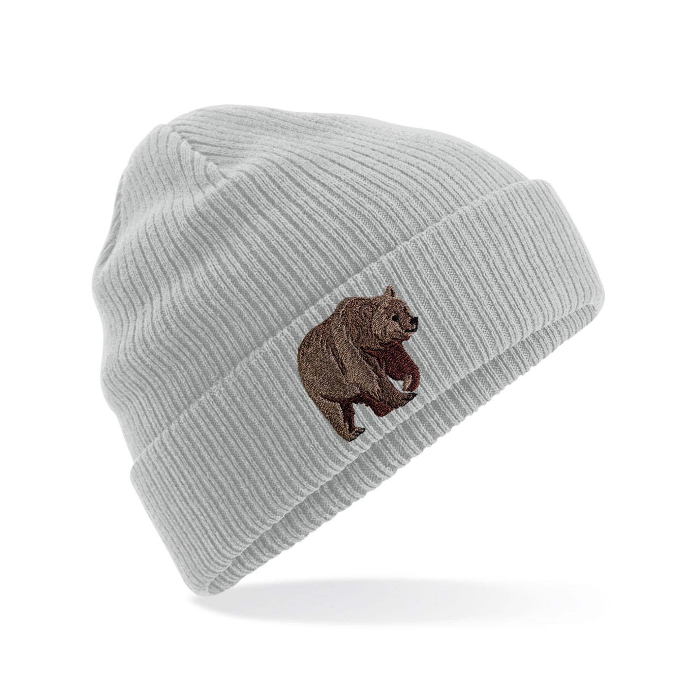 Bear Embroidered Beanie