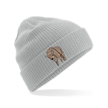 Bison Embroidered Beanie