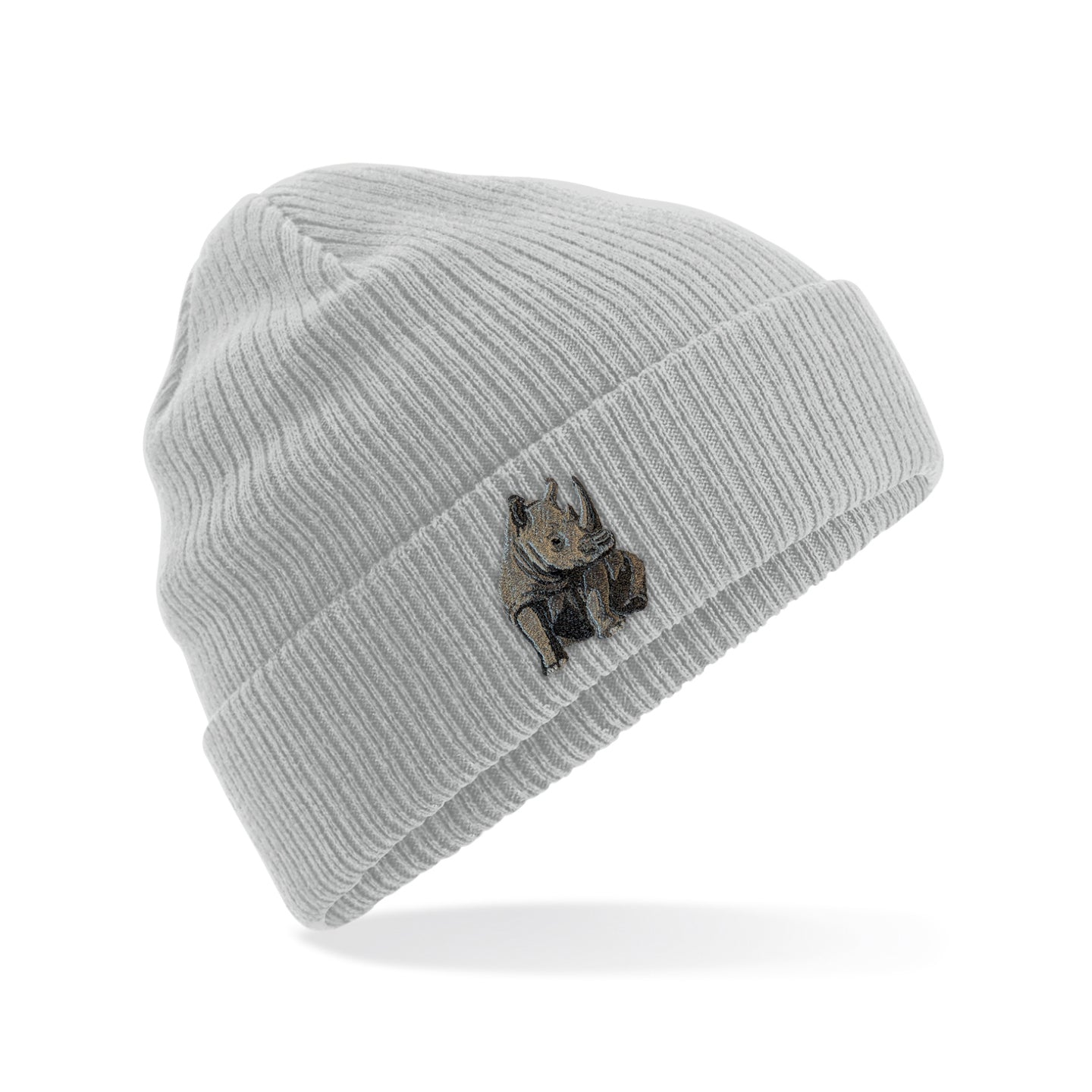Rhino Embroidered Beanie