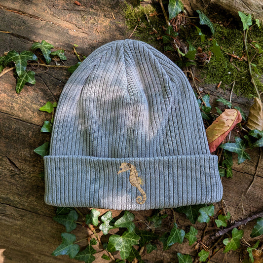 Seahorse Embroidered Beanie
