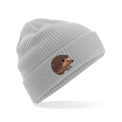 Hedgehog Embroidered Beanie