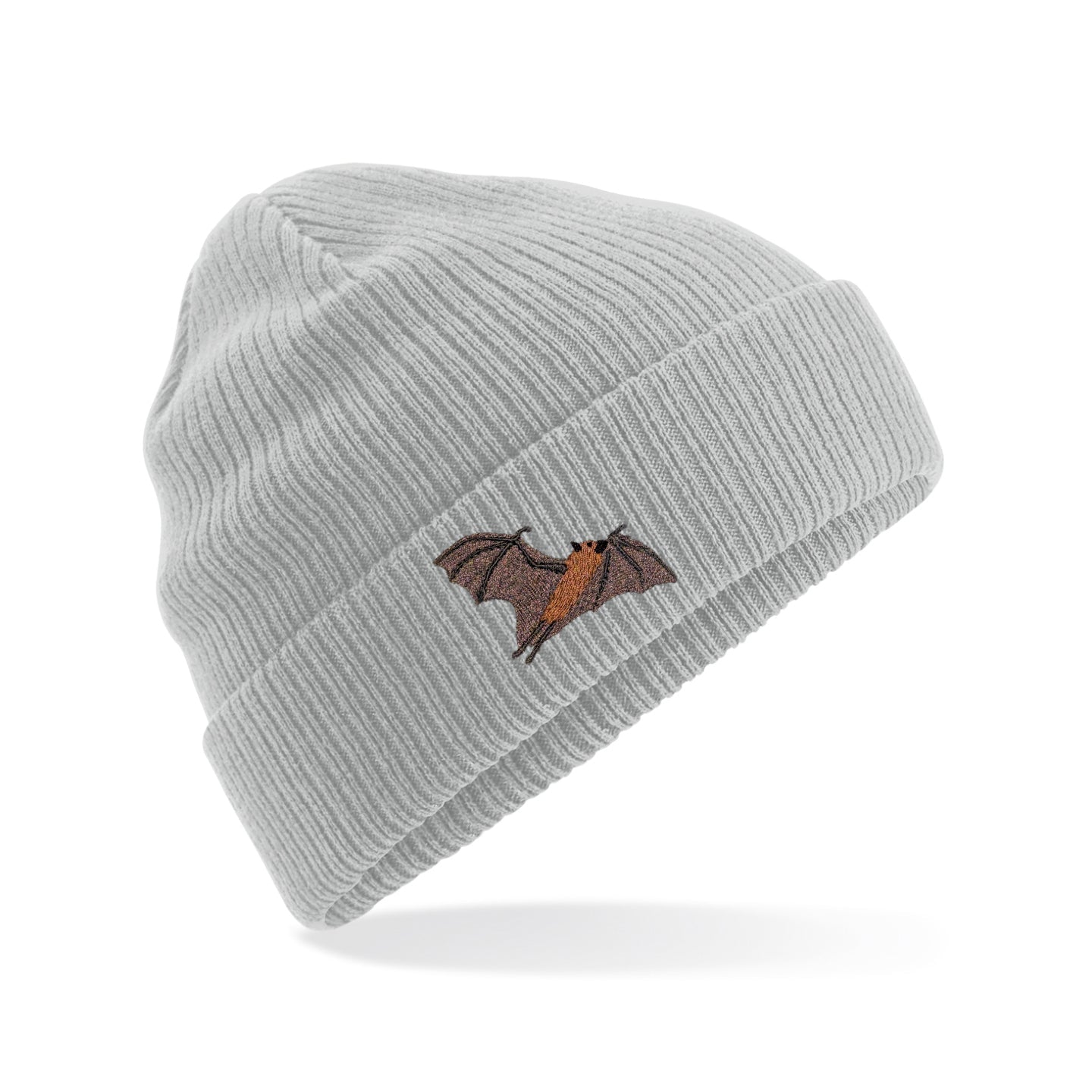 Fruit Bat Embroidered Beanie