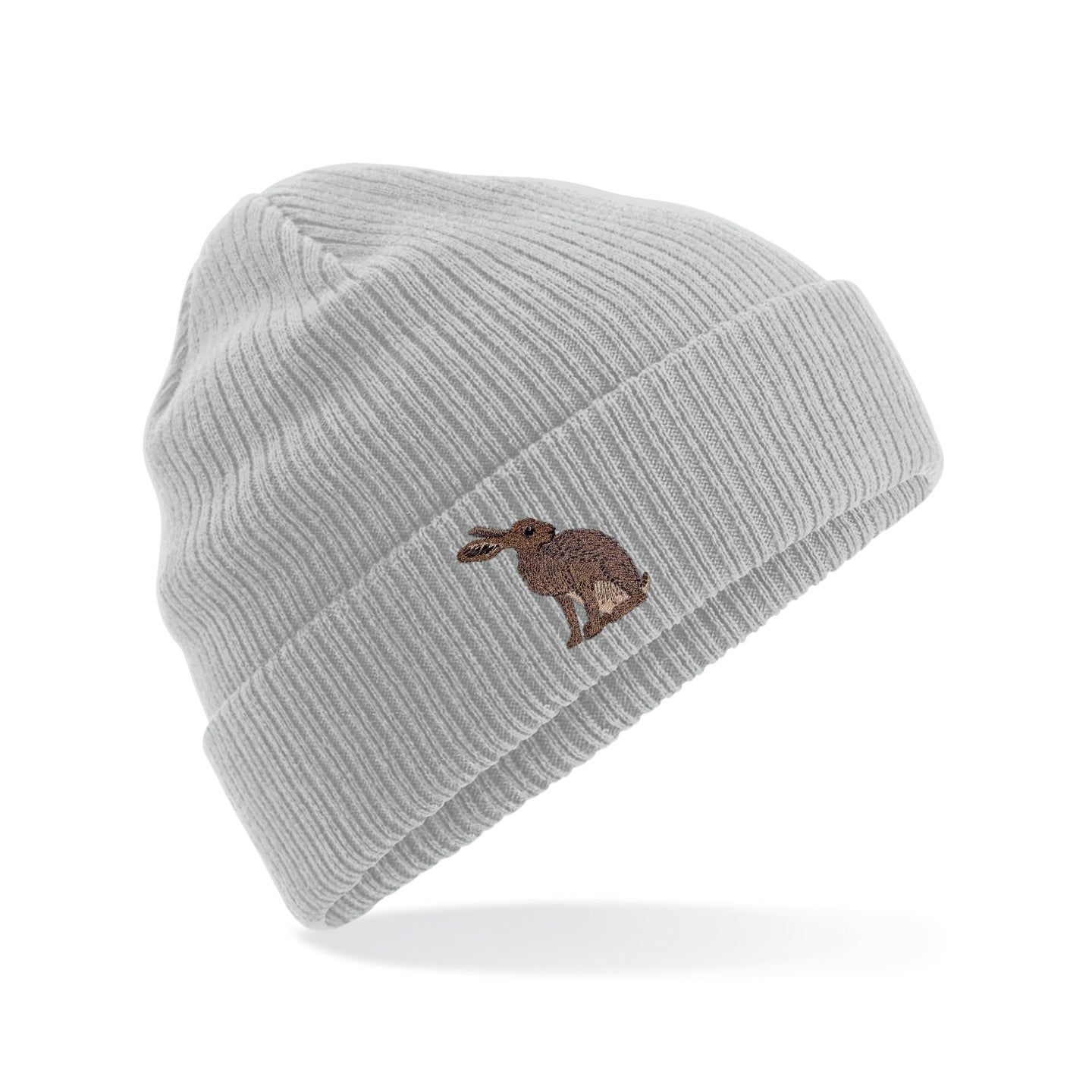 Hare Embroidered Beanie