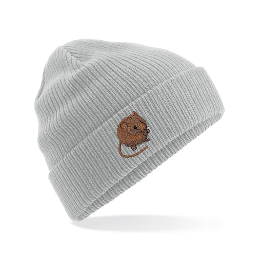 Harvest Mouse Embroidered Beanie