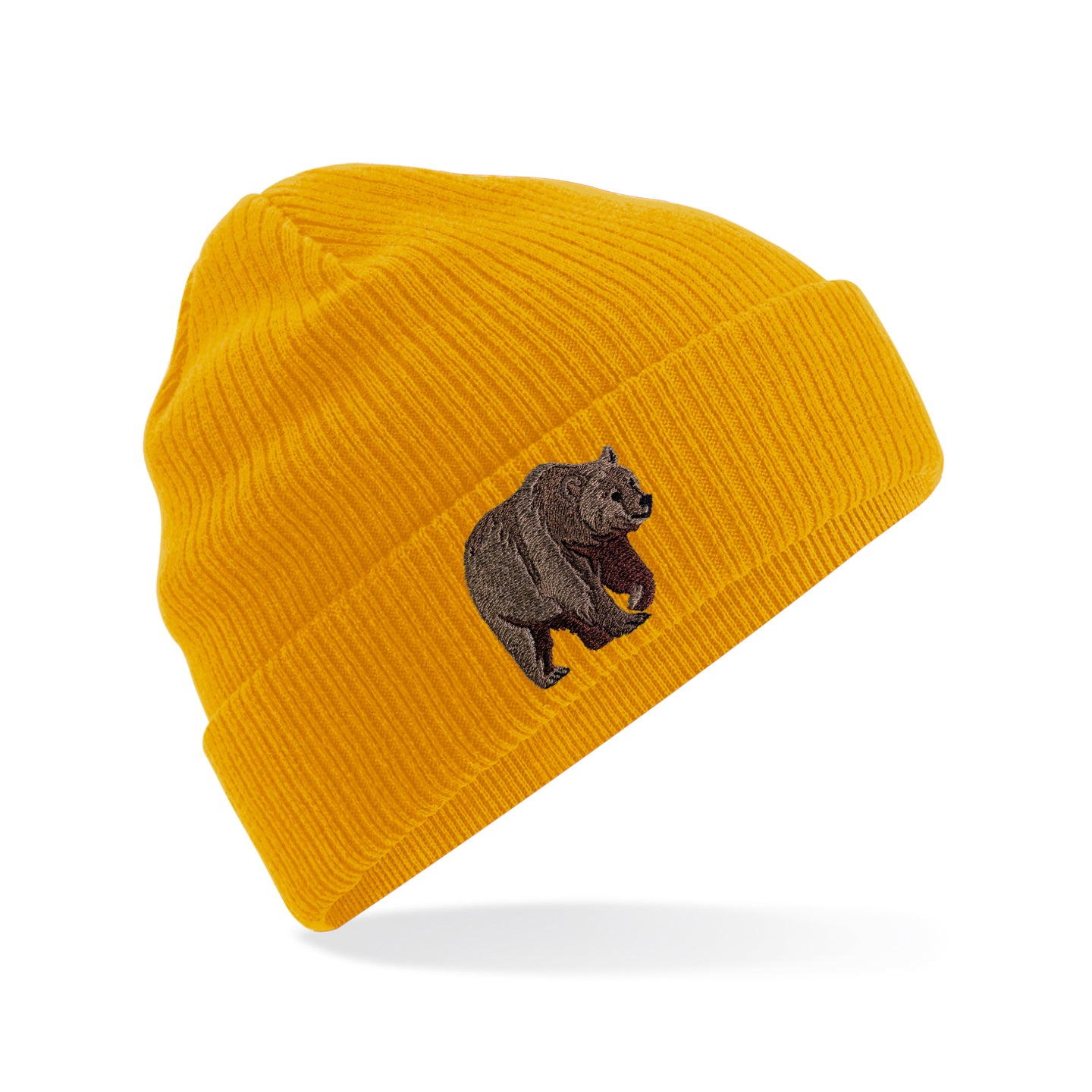 Bear Embroidered Beanie