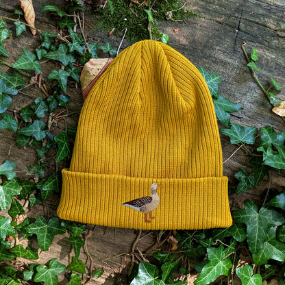 Greylag Goose Embroidered Beanie