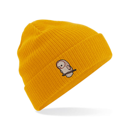 Barn Owl Cute Embroidered Beanie
