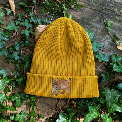 Lynx Embroidered Beanie
