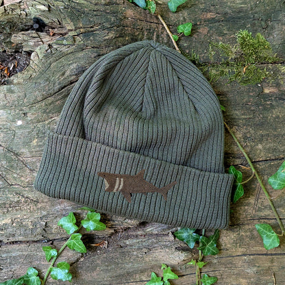 Basking Shark Embroidered Beanie
